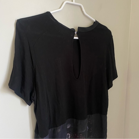 Wilfred Aritzia Capucine Twofer Shirt Black Size Medium - Picture 7 of 9